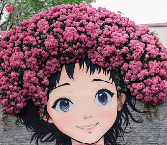 丹巴墙体彩绘-网红墙打卡