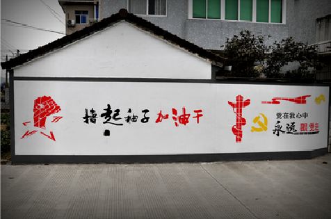 丹巴乡村振兴墙体彩绘