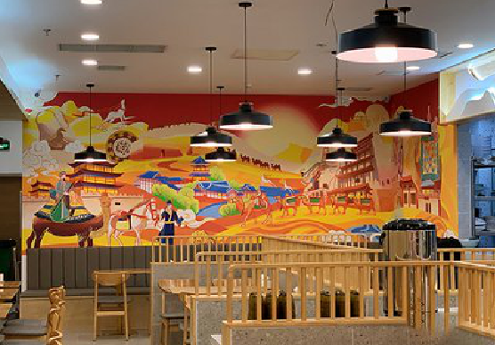 丹巴商业空间彩绘介绍。