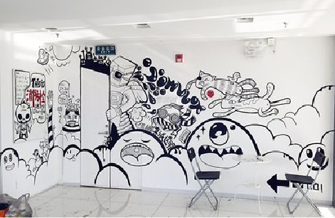 丹巴手绘墙并非传统涂鸦。