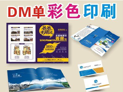 丹巴单页印刷，色彩搭配简单。